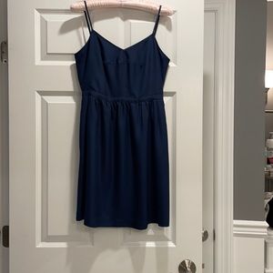 J Crew Navy Blue Knee length dress